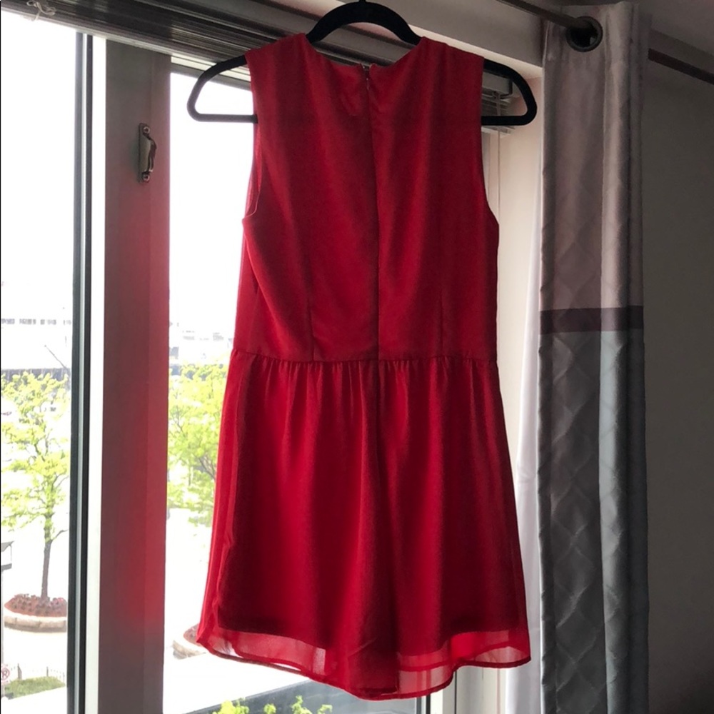 Holiday/NYE Red Romper - Picture 2 of 4